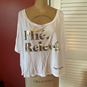 POP PHYSIQUE | plié. relevé. oversized boxy t shirt S